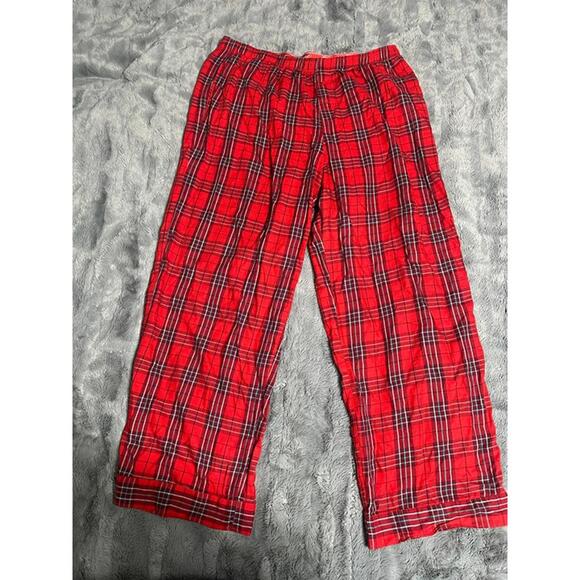 Other - Victoria’s Secret PINK Red Plaid Flannel Pajama Pants – Size XL